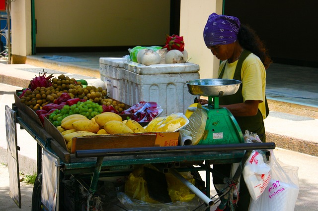 fruta fresca - comer sano en Tailandia