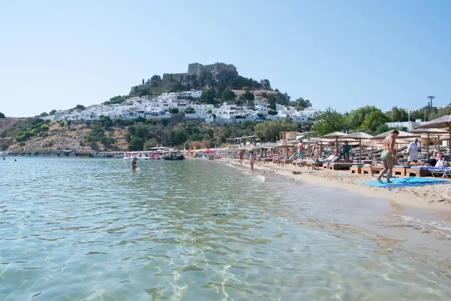 Acropolis Lindos and Beach