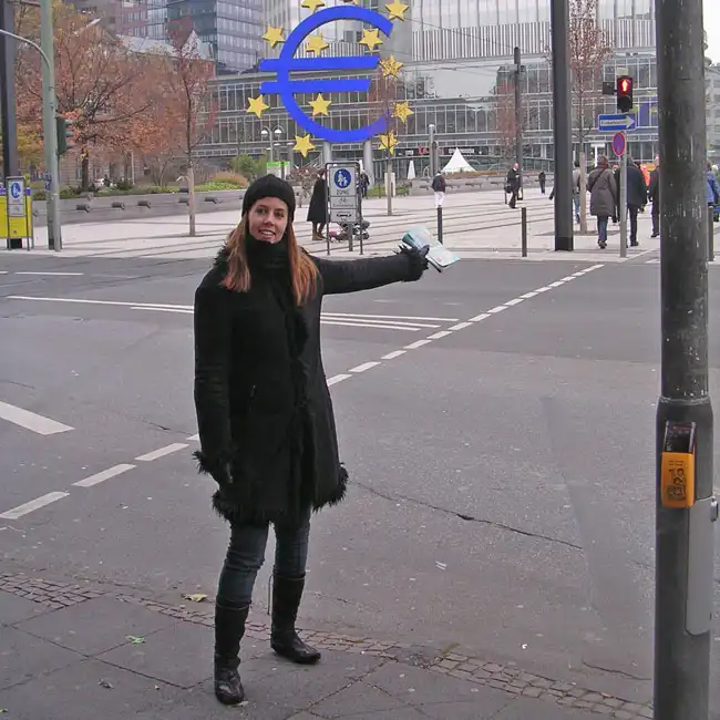 yo-en-Frankfurt ropa de invierno para europa